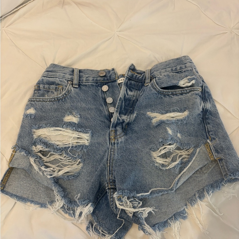 PacSun Blue Distressed Jean Shorts
